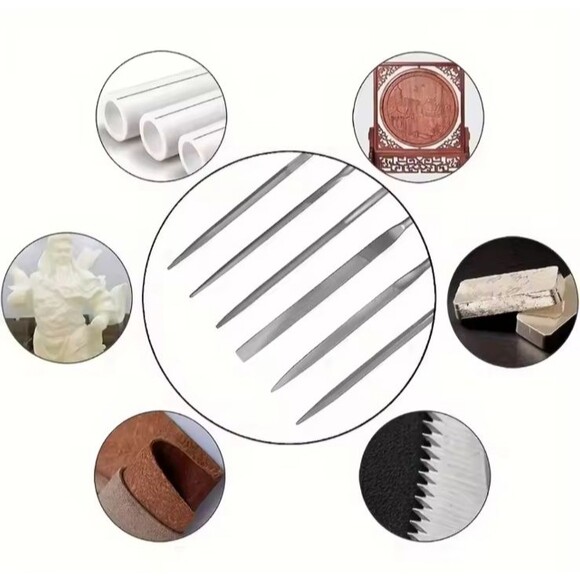 10 PCS Premium Needle File Set High-Carbon Steel Files NON-SLIP Ergonomic - Picture 5 of 5